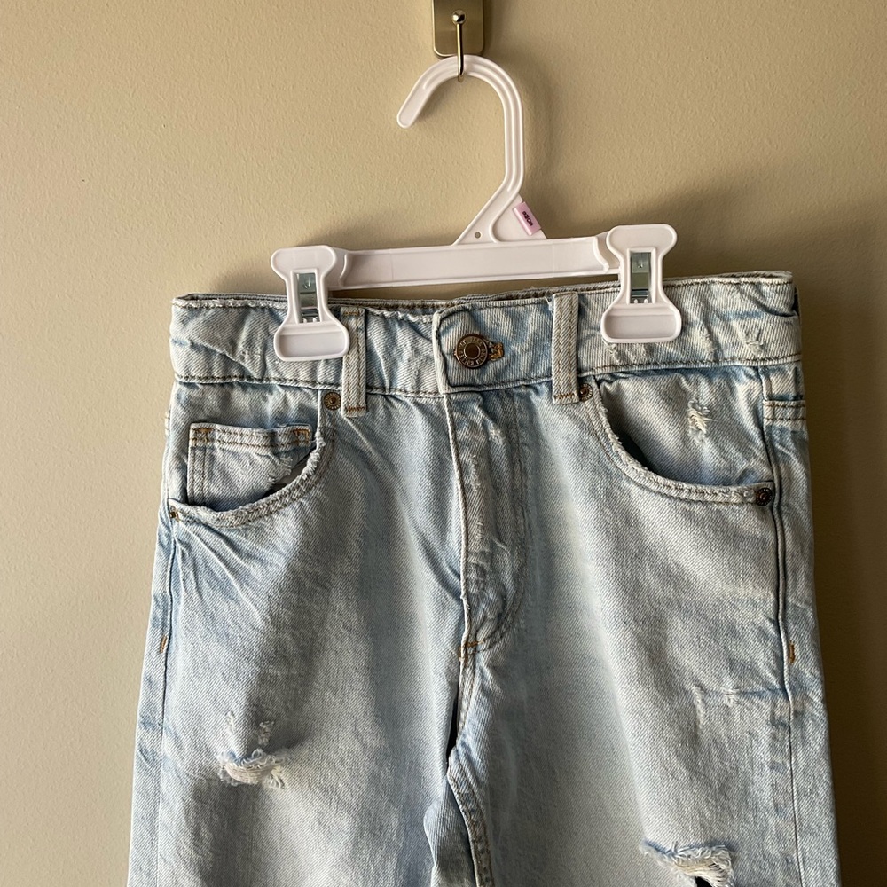 Zara Ripped Wide Leg Jeans - Picture 4 of 8